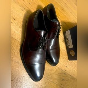 Suitsupply Derby dark brown leather shoes, made in Italy, calf leather